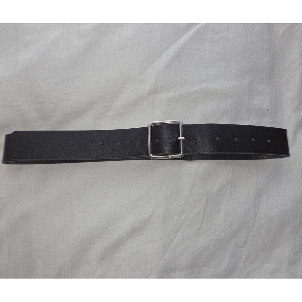 Commense Black Leather Belt Women's Fashion Waist Belt‎ with Square Buckle